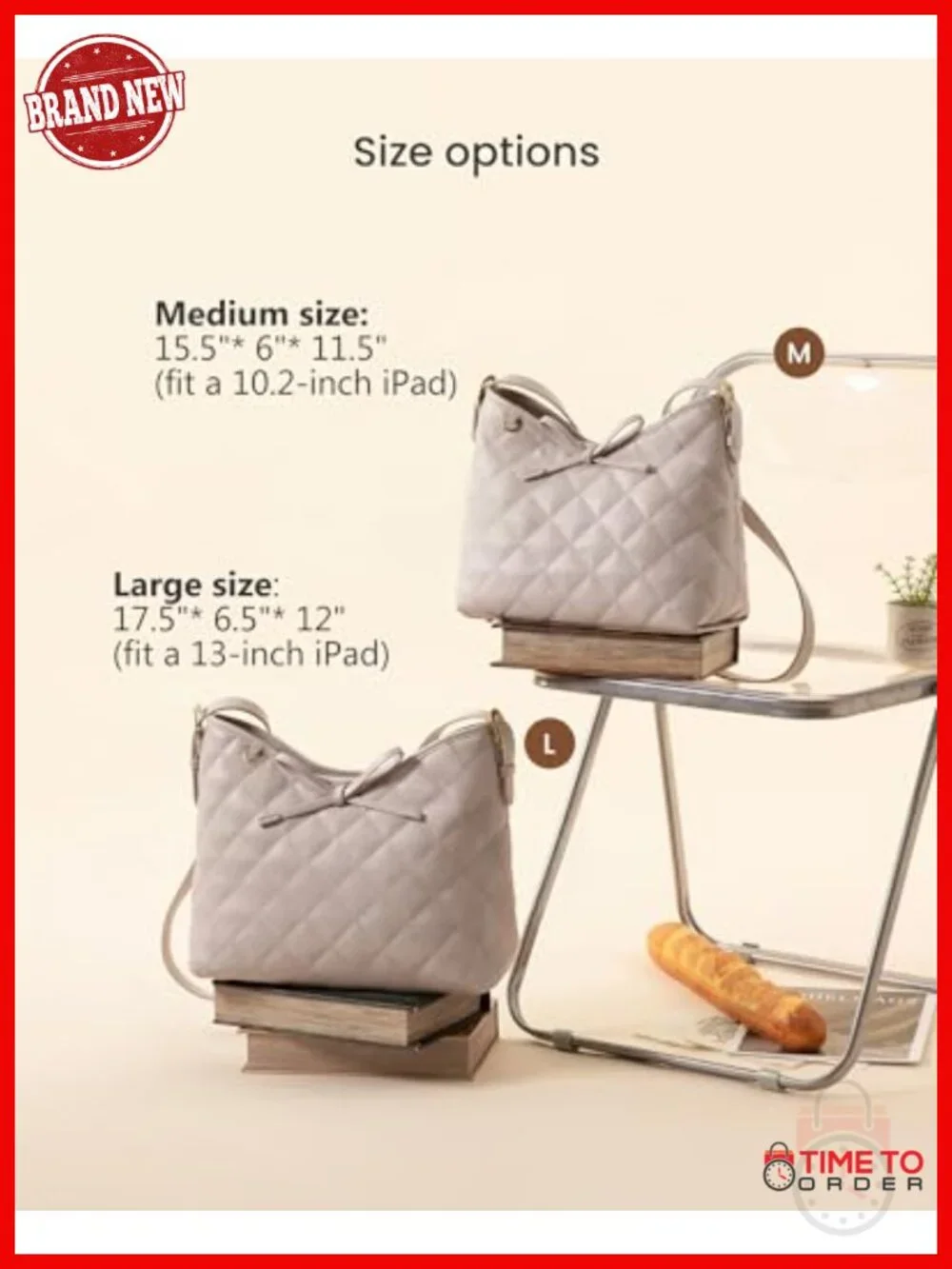 Soft Leather Hobo Handbag Quilted Crossbody Shoulder Bag with Cherry Pendant